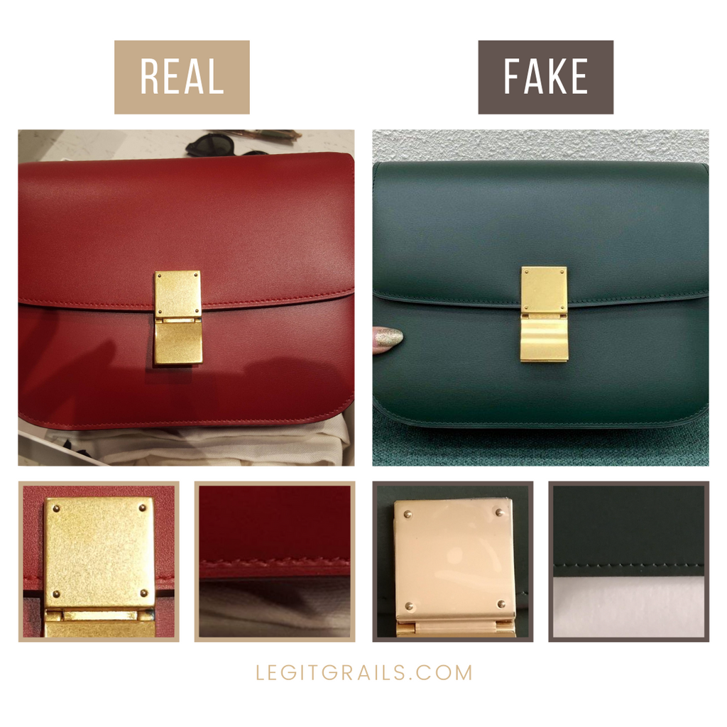 How To Spot Real Vs Fake Celine Teen Box Bag – LegitGrails