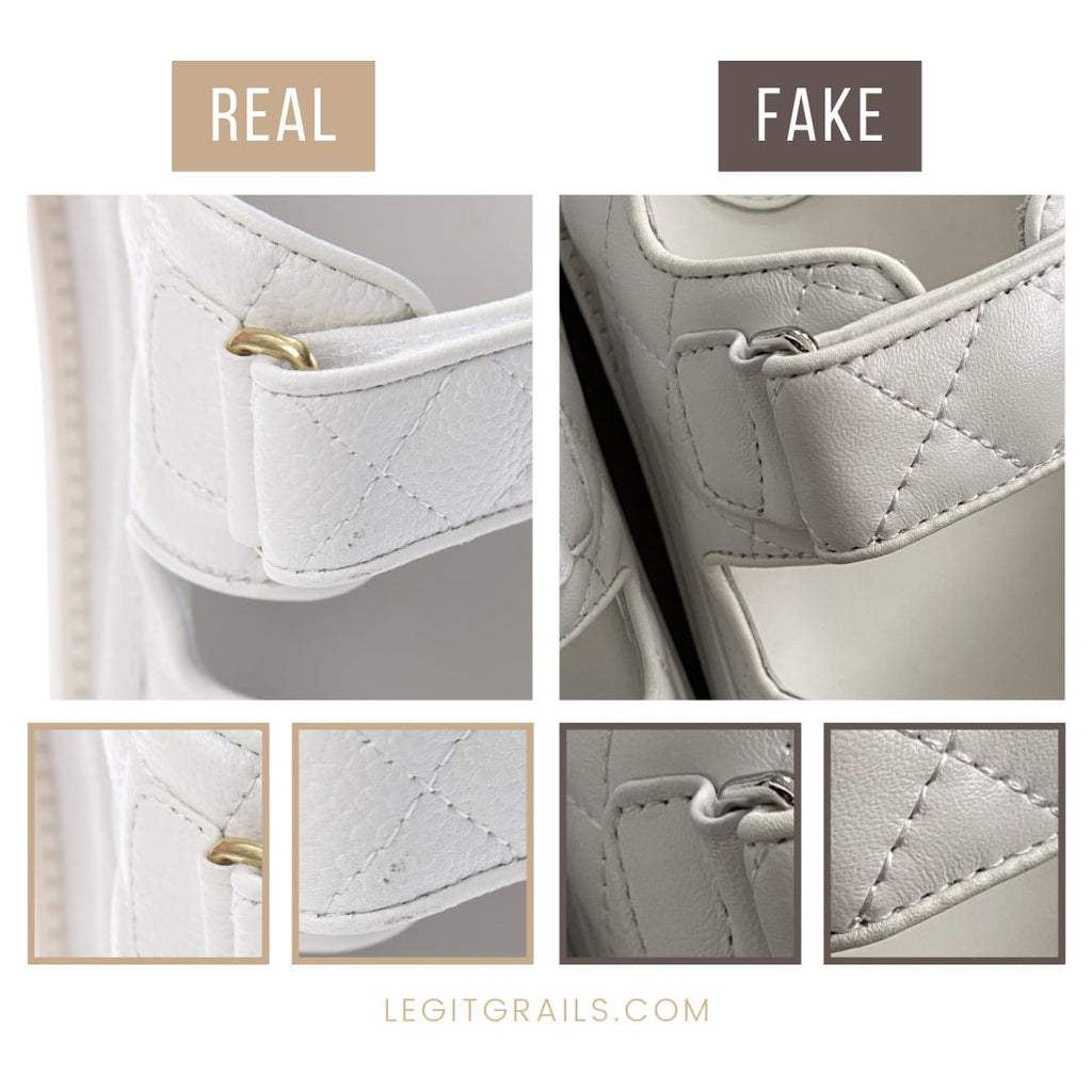 How To Spot Real Vs Fake Chanel Dad Sandals – LegitGrails