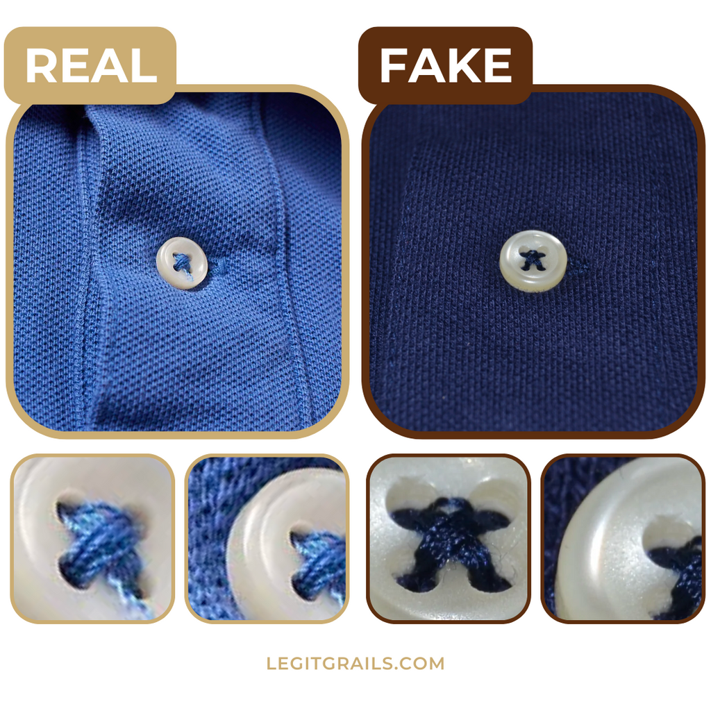 polo shirt button comparison