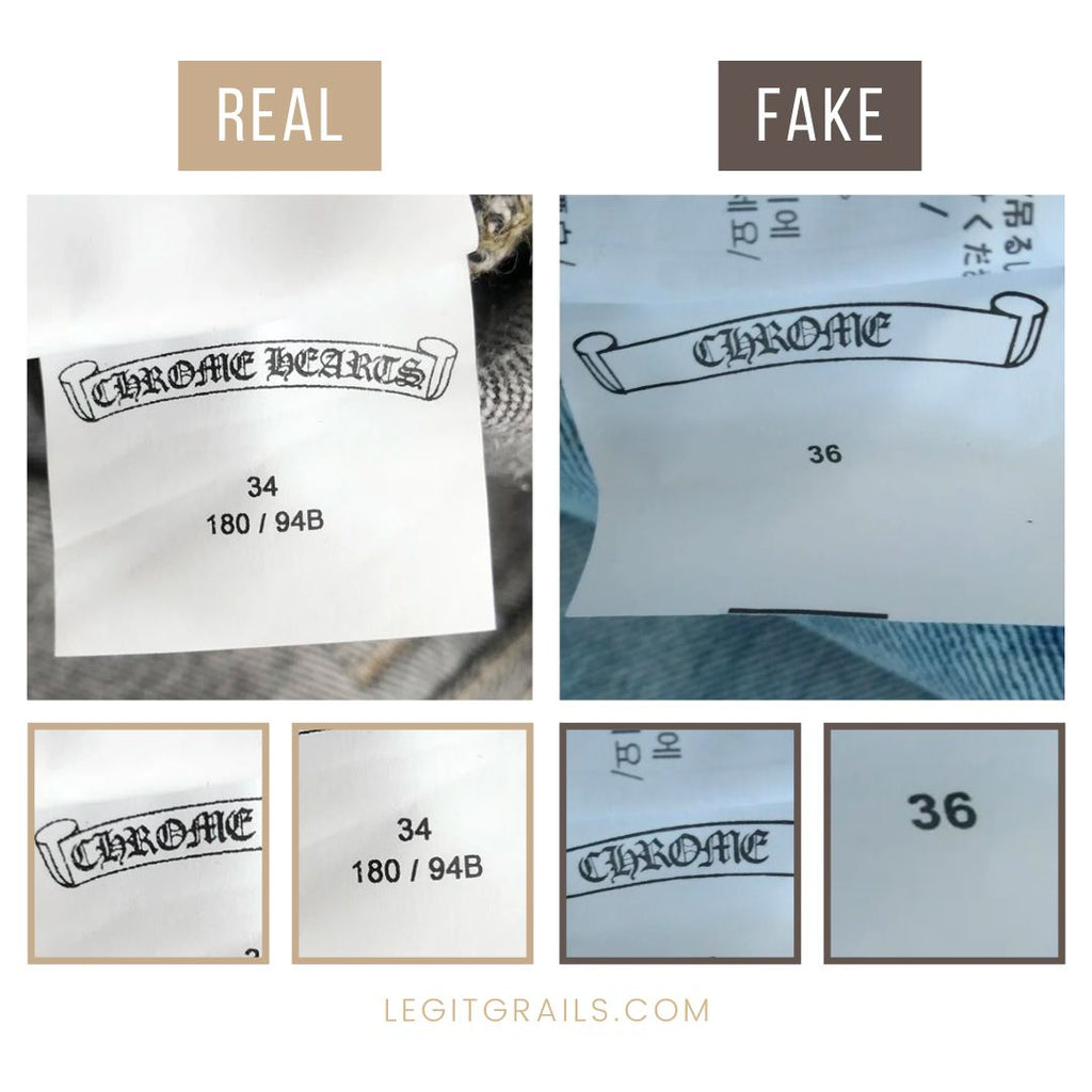 Chrome Hearts Jeans Real Vs Fake