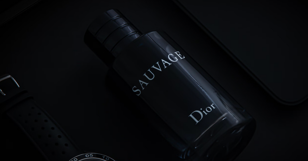bottle of Dior Sauvage perfume