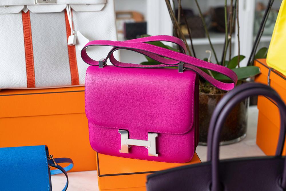Hot pink Hermes bag