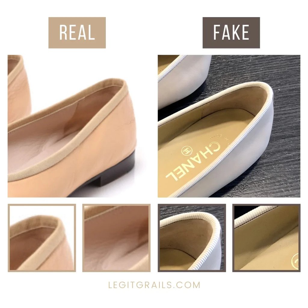 How To Spot Real Vs Fake Chanel Ballet Flats – LegitGrails