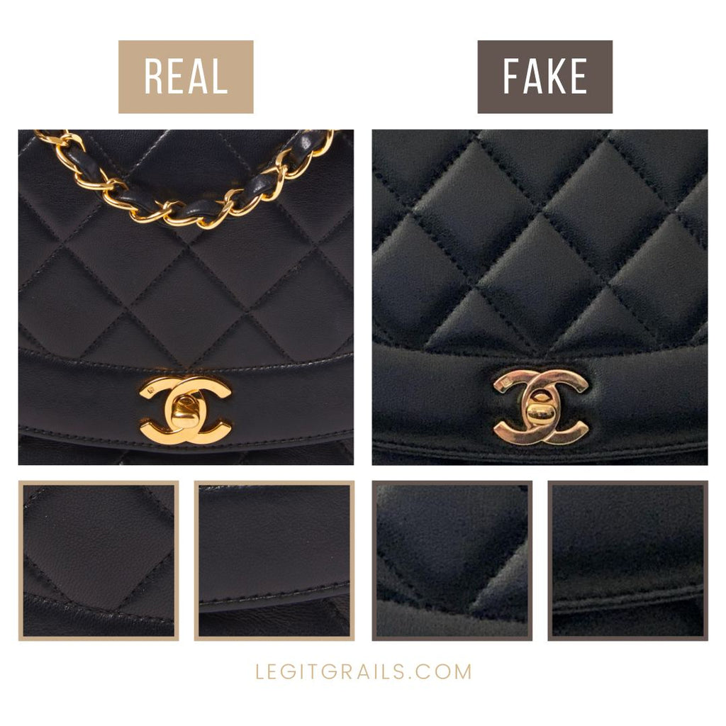 How To Spot Fake Vs Real Chanel Diana Bag – LegitGrails