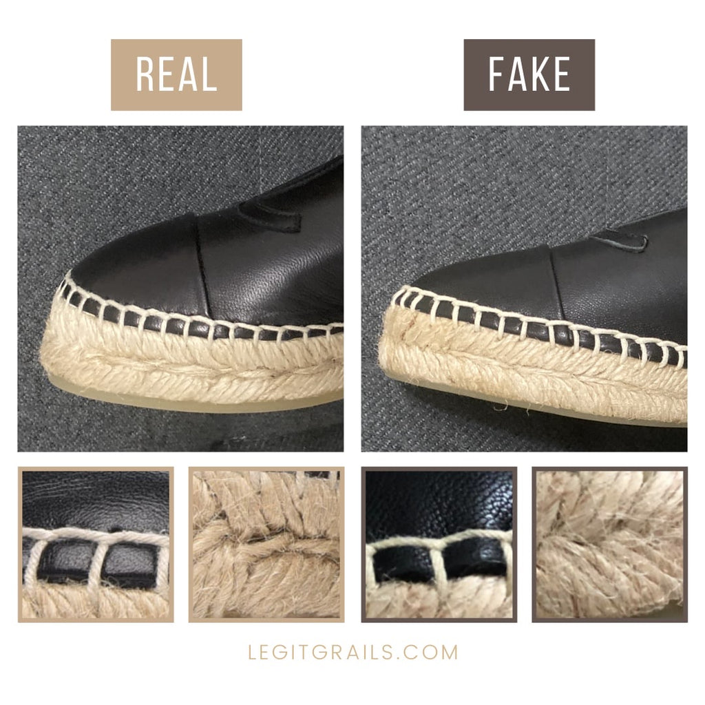 How To Spot Real Vs Fake Chanel Espadrilles – LegitGrails