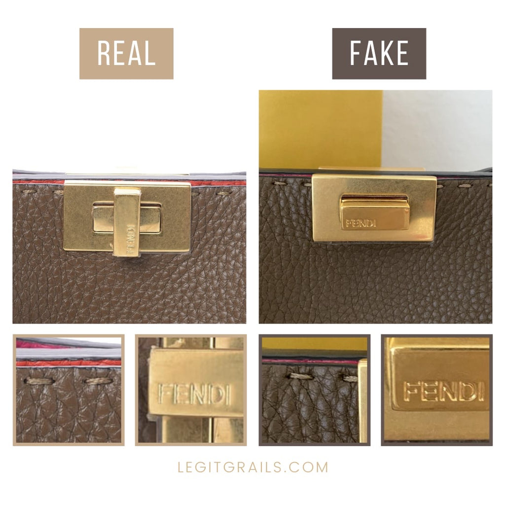 How To Spot Real Vs Fake Fendi Peekaboo X-Lite Bag – LegitGrails
