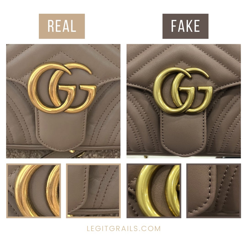 gucci marmont belt bag fake vs real