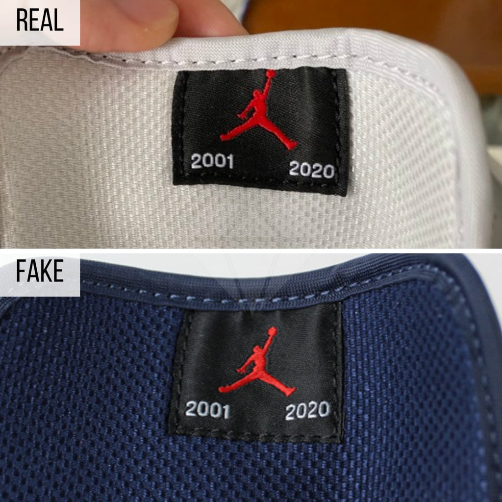 jordan logo fake vs real