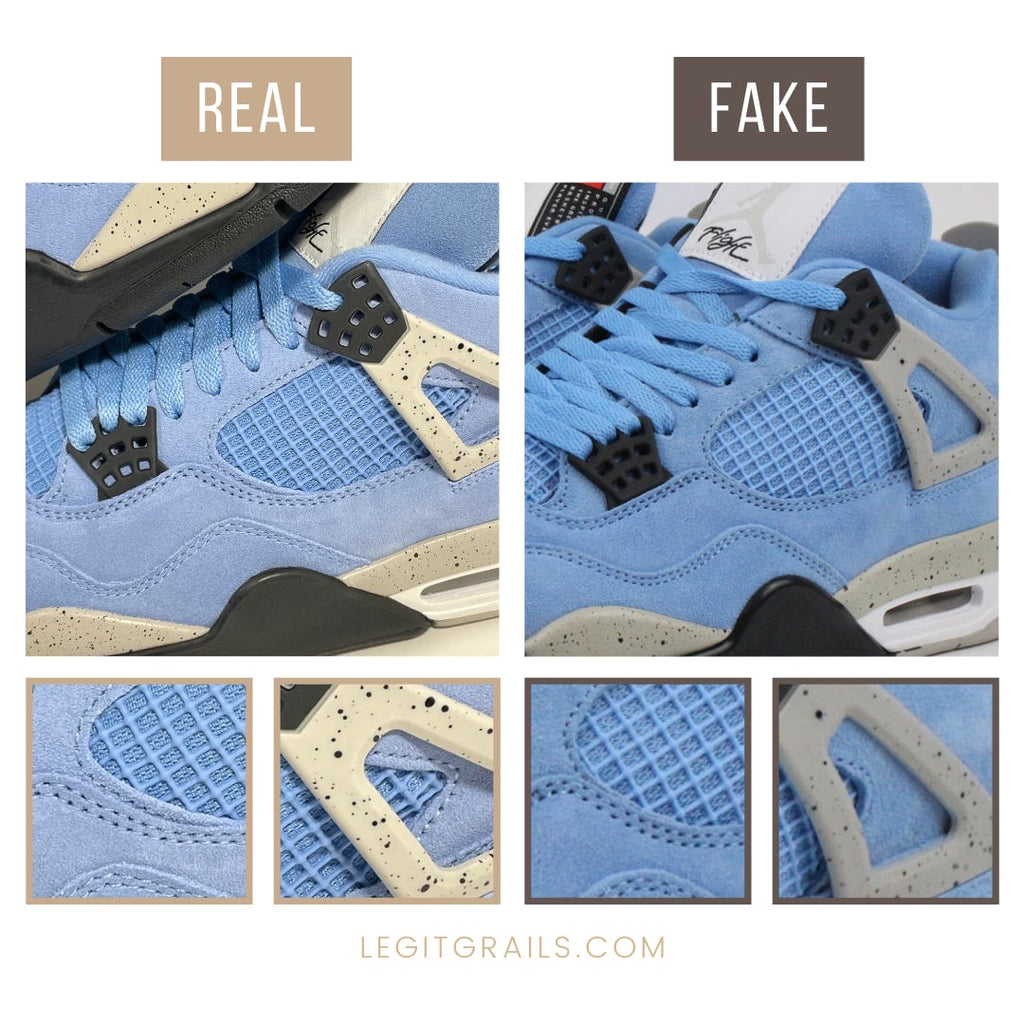 Fake Jordan 4 Retro University Blue Sneakers