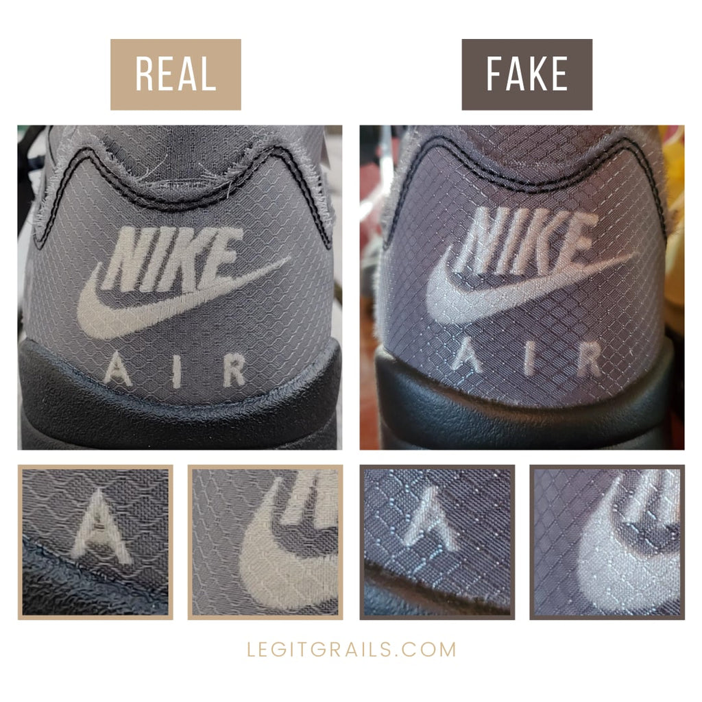 How To Spot Real Vs Fake Off White Jordan 5 Black – LegitGrails