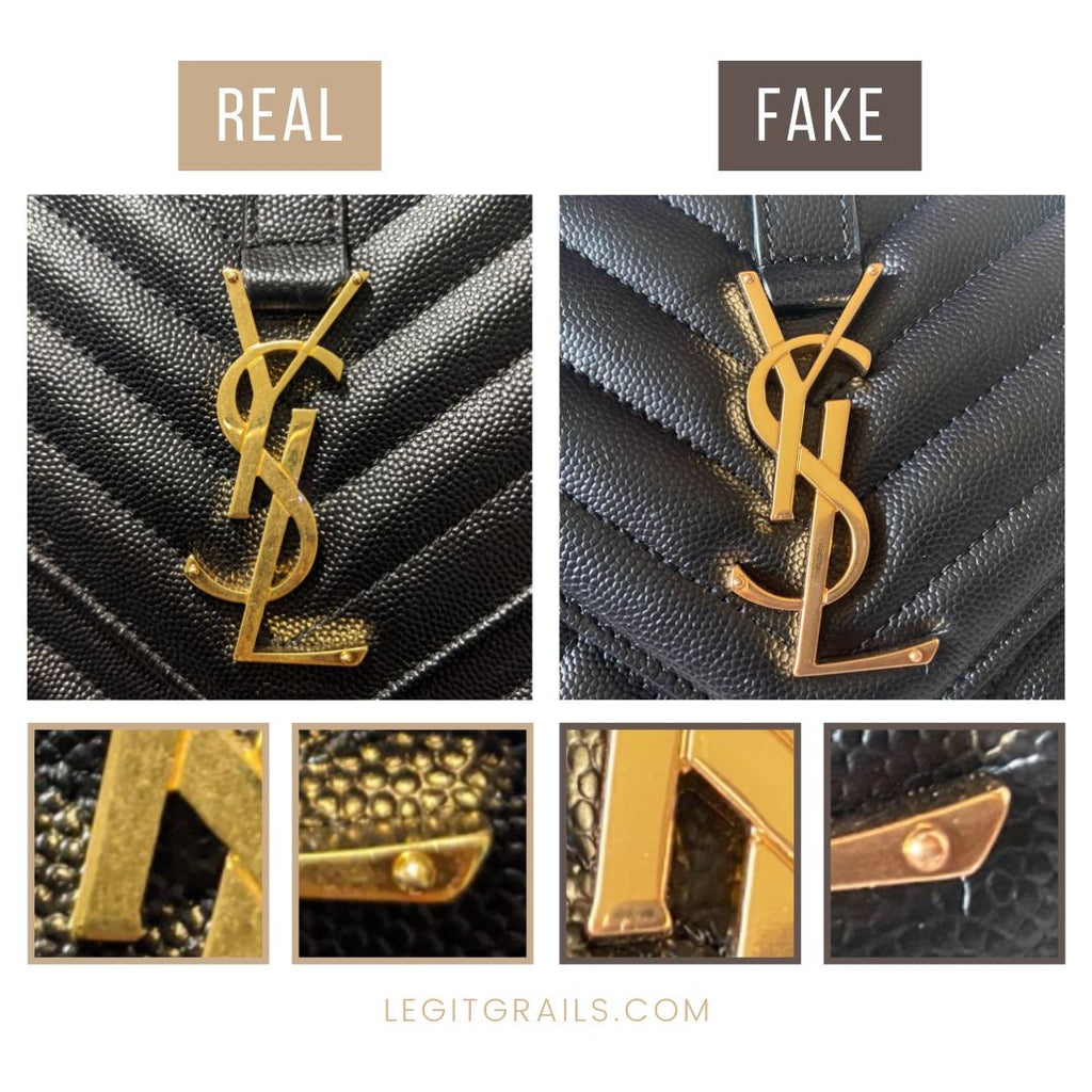 How To Spot Fake Saint Laurent Kate Crocodile Embossed Bag