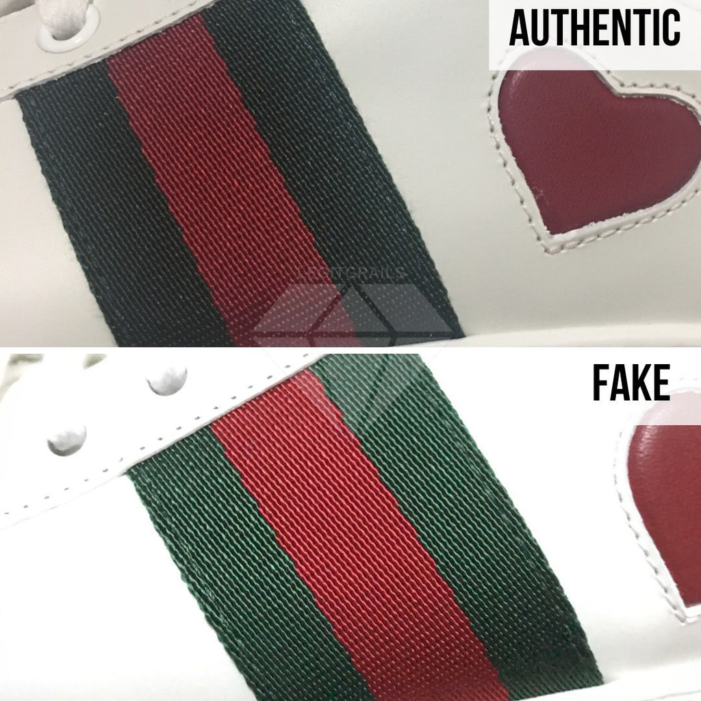 gucci trainers fake vs real