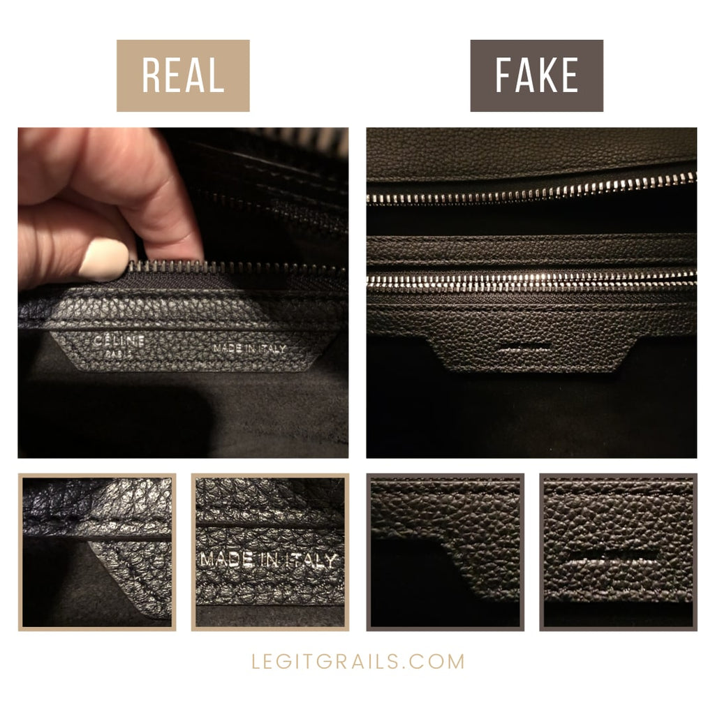 Fake Vs Real Celine Luggage Bag