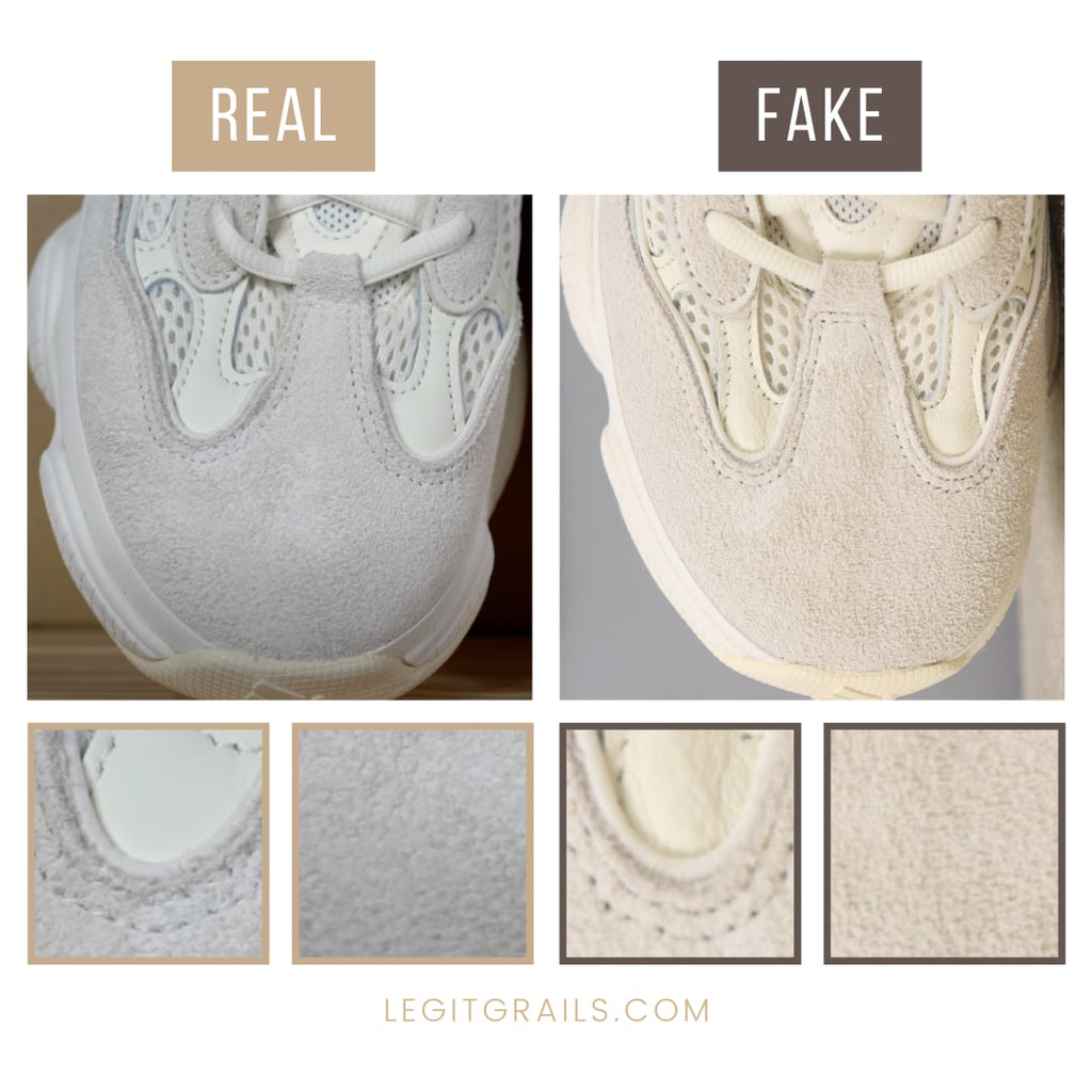 yeezy 500 fake and real