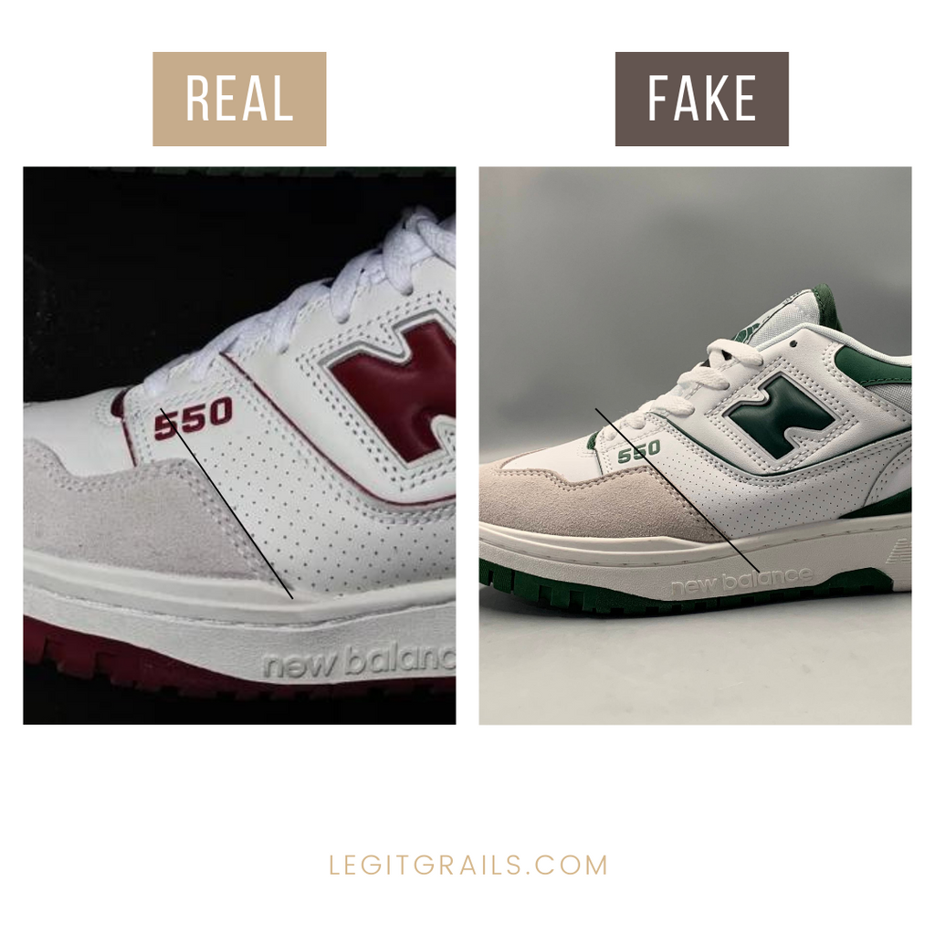 How to Spot Real vs. Fake New Balance 550 Sneakers – LegitGrails