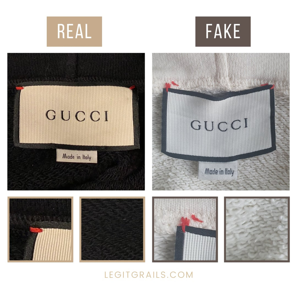 Fake vs Real Gucci Interlocking G Hoodie