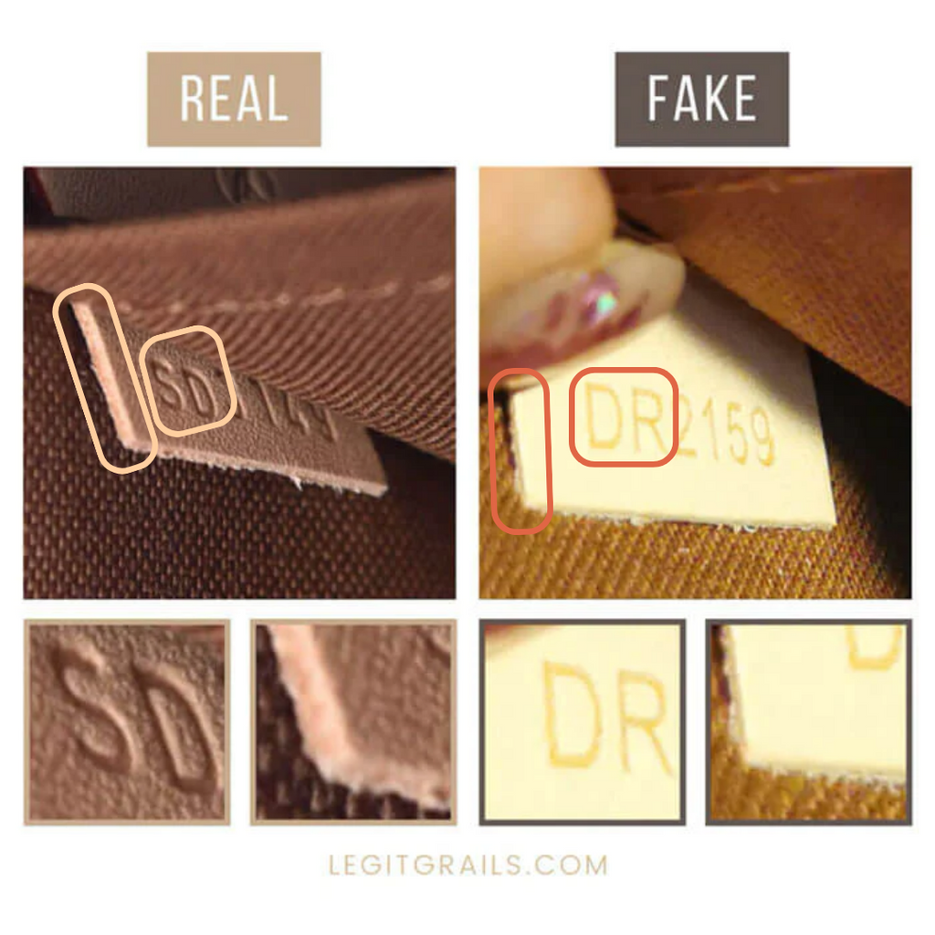 Real and fake LV date code