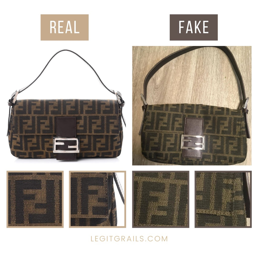 How To Spot Real Vs Fake Fendi Zucca Baguette Bag – LegitGrails