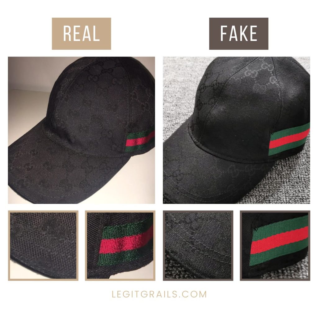 Authentic Vs Replica Gucci GG canvas Cap - How To Spot A Fake