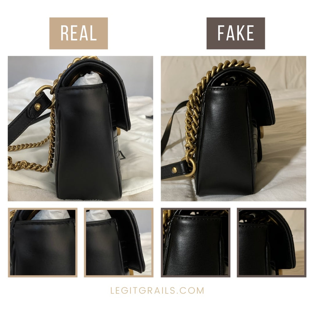 To Spot Fake Vs Real Gucci Marmont Bag 