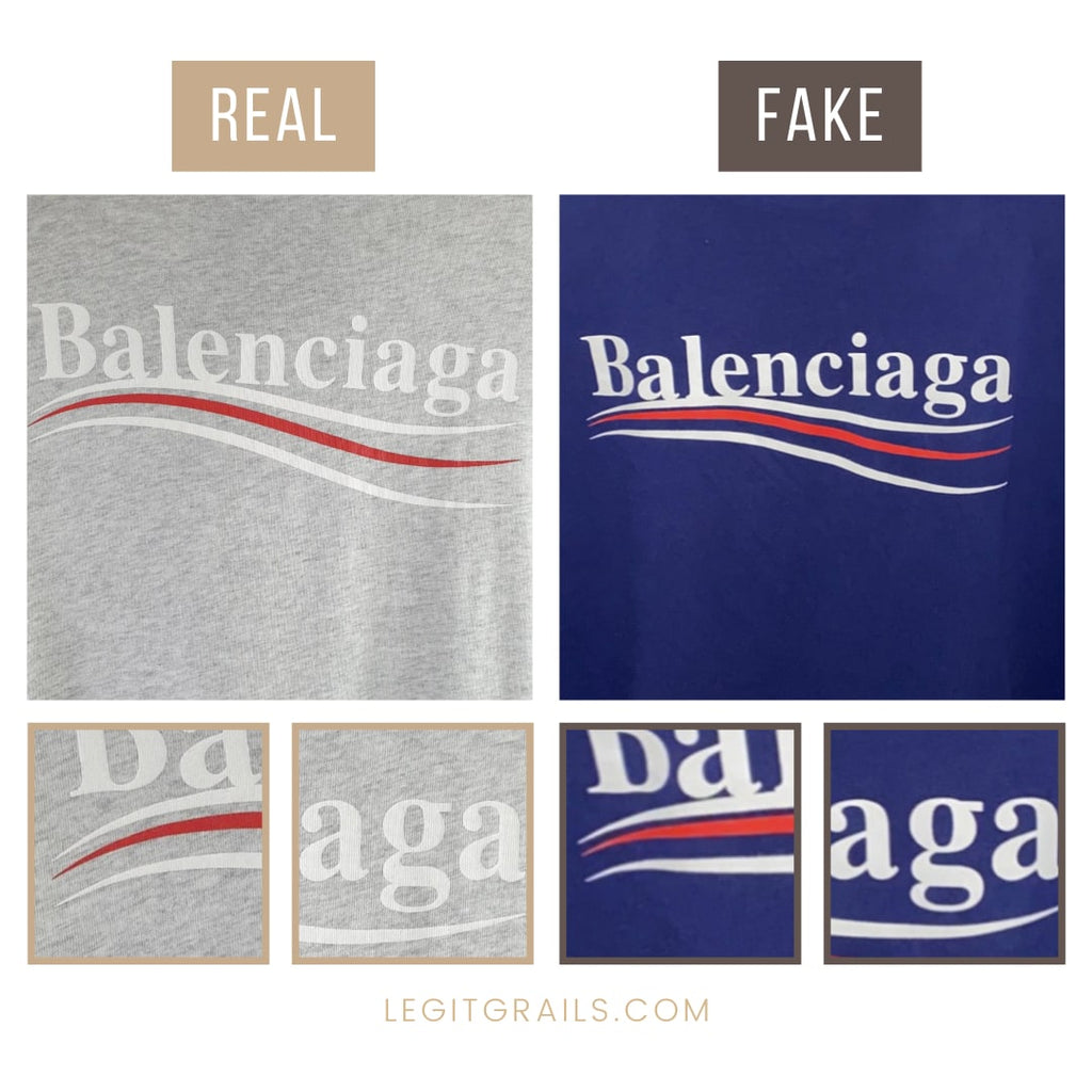 How Spot Real Vs Balenciaga Campaign Tee – LegitGrails