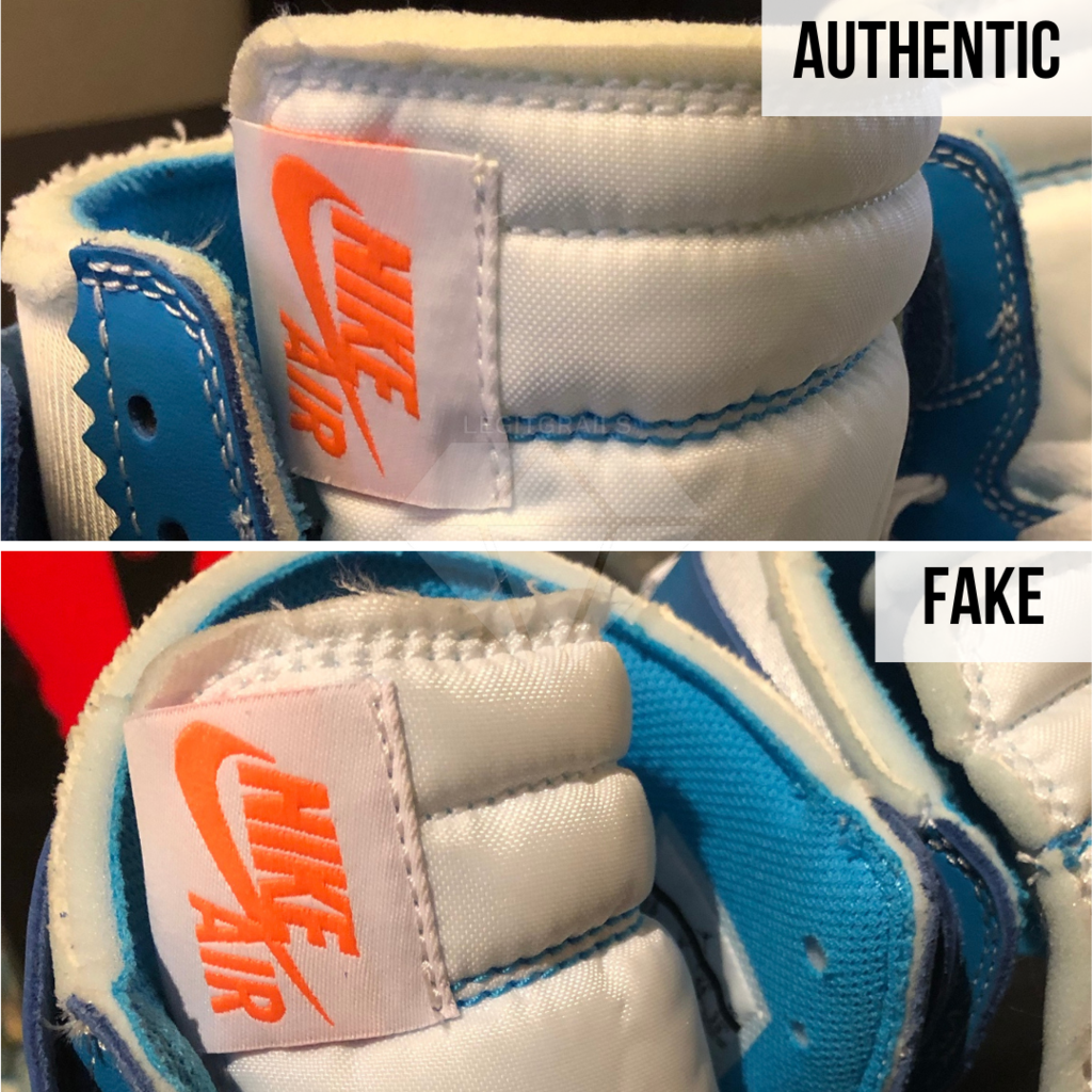 Real Vs Fake Jordan 1 Off White UNC 