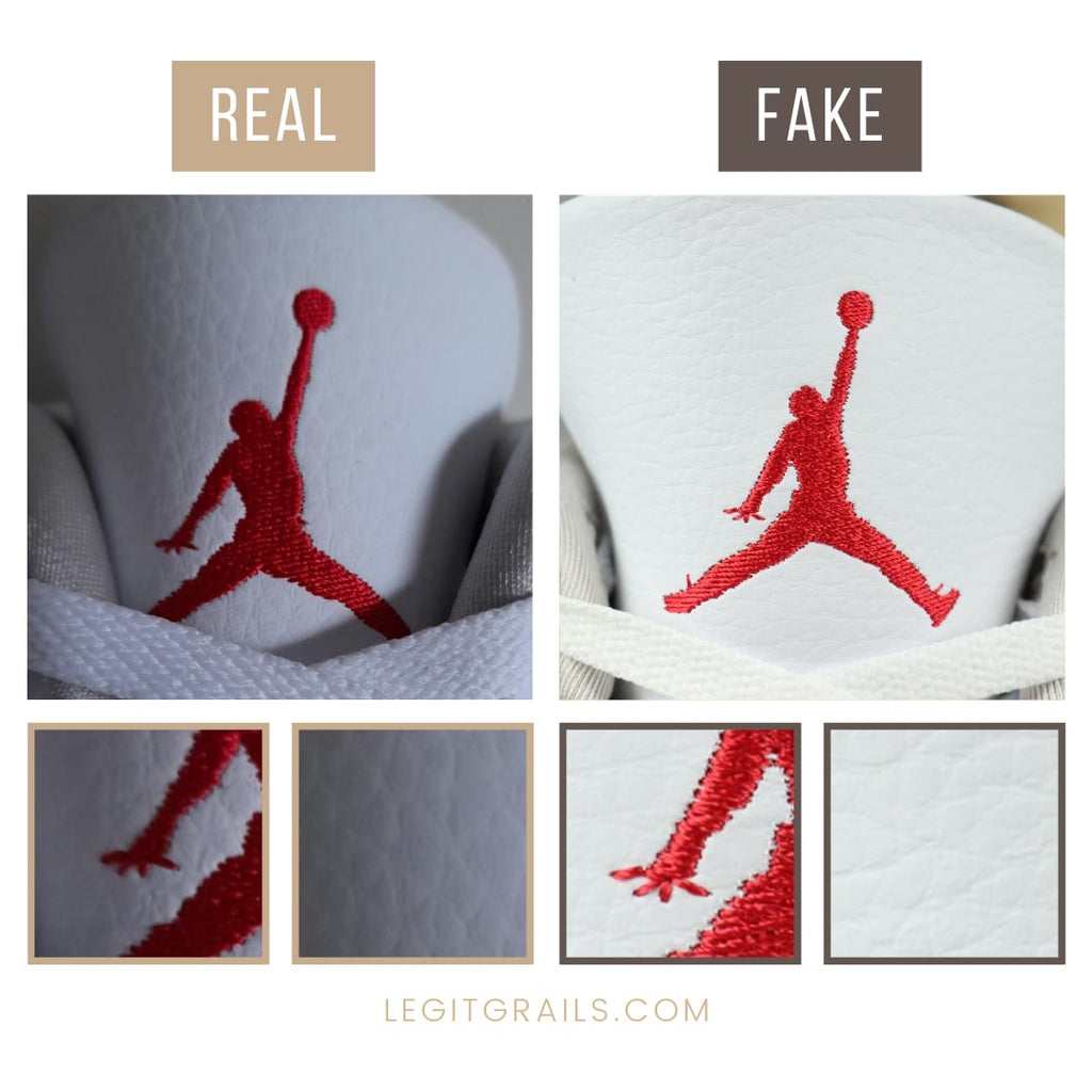 fake jordan symbol on shoes
