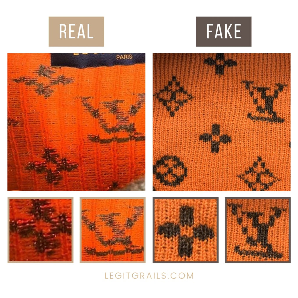 Real vs fake: legit check Louis Vuitton trainer orange