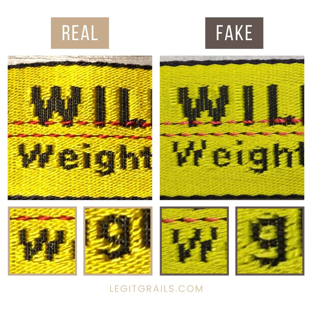 Real vs fake off white belt - Imgur