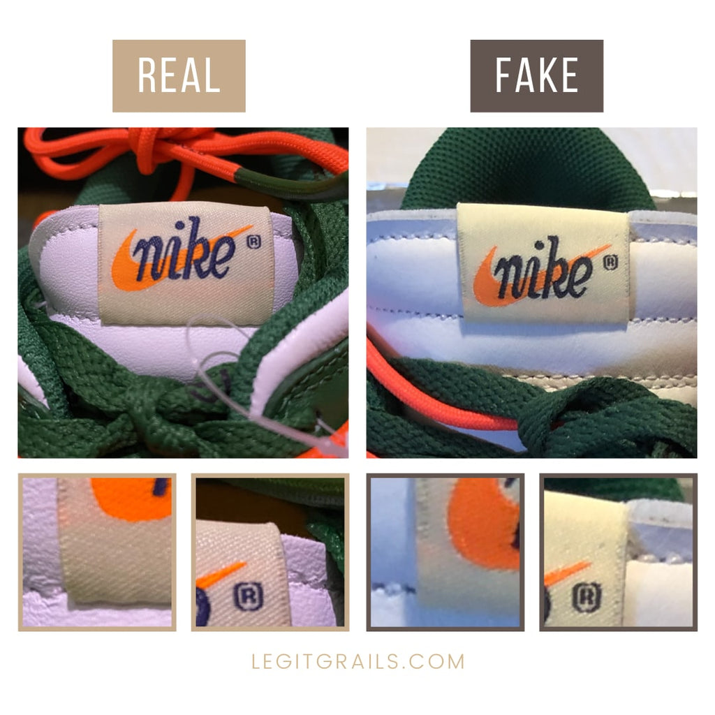 How To Spot Fake Nike Dunk Low Off White Pine Green – LegitGrails