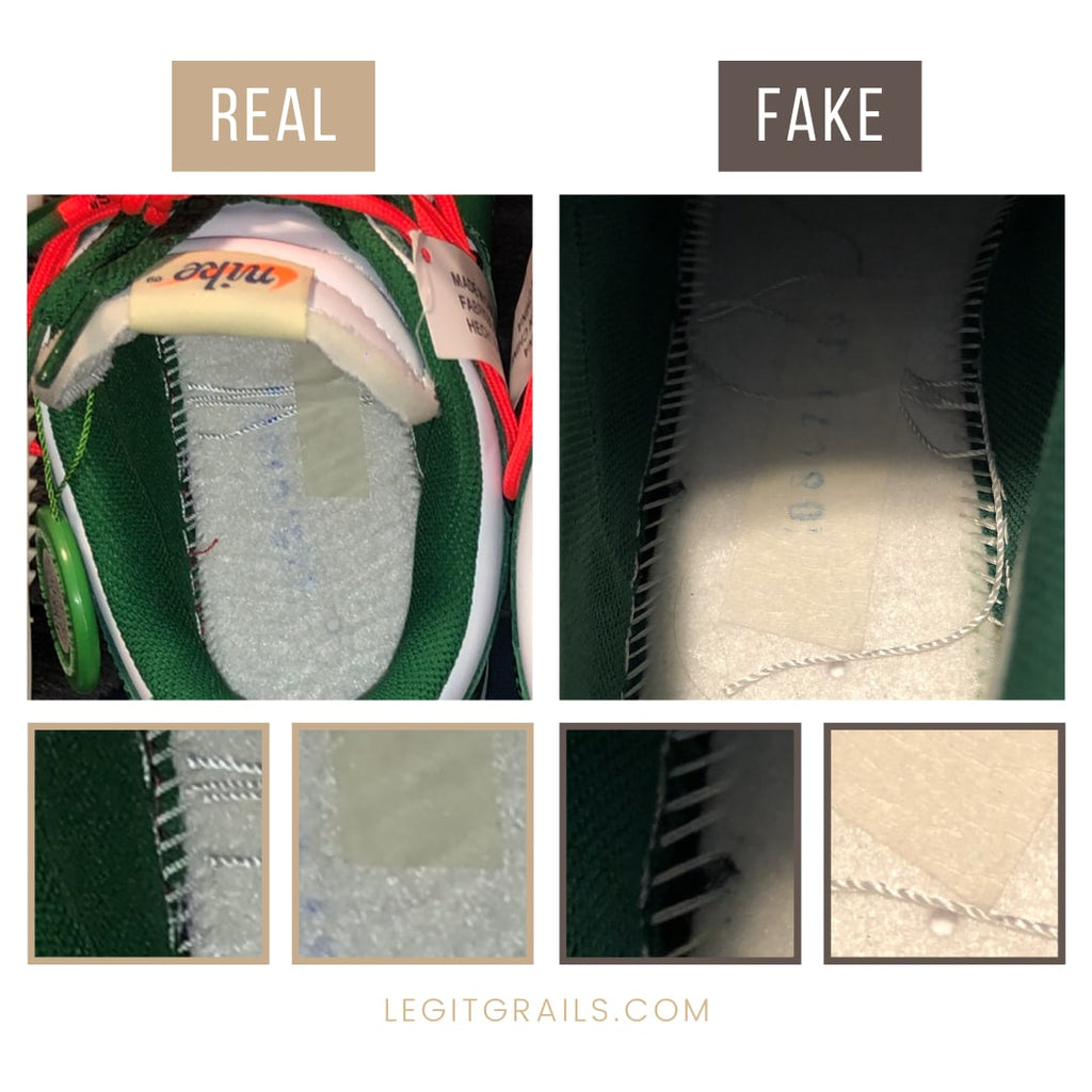 How To Spot Fake Nike Dunk Low Off White Pine Green – LegitGrails