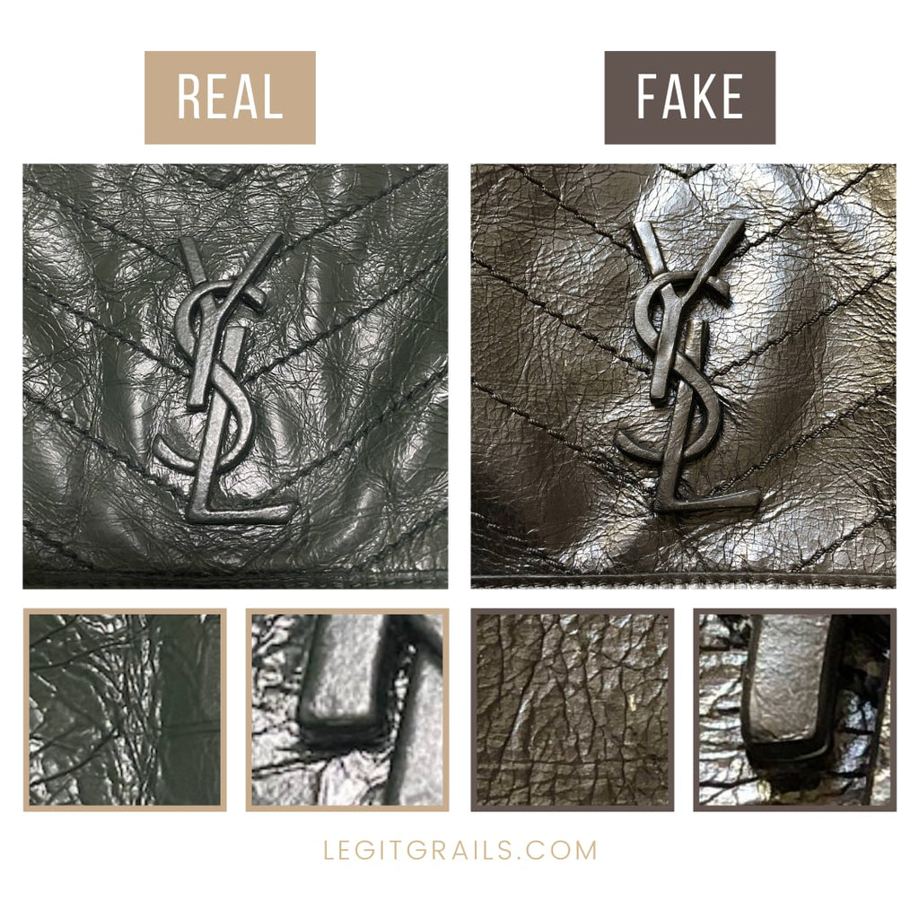 How to Spot a Fake YSL Medium College Bag – Bagaholic