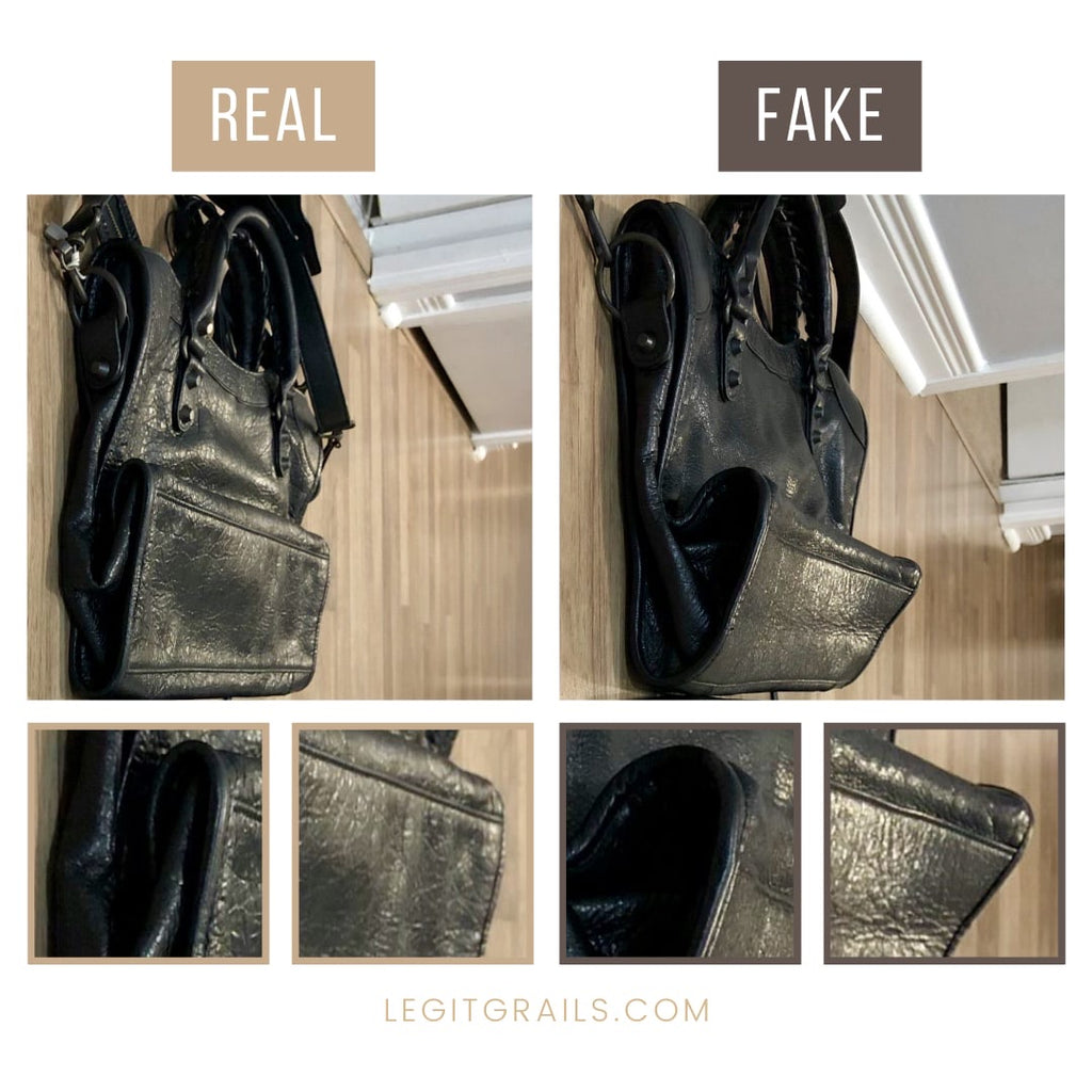 How To Spot Real Vs Fake Balenciaga City Bag – LegitGrails