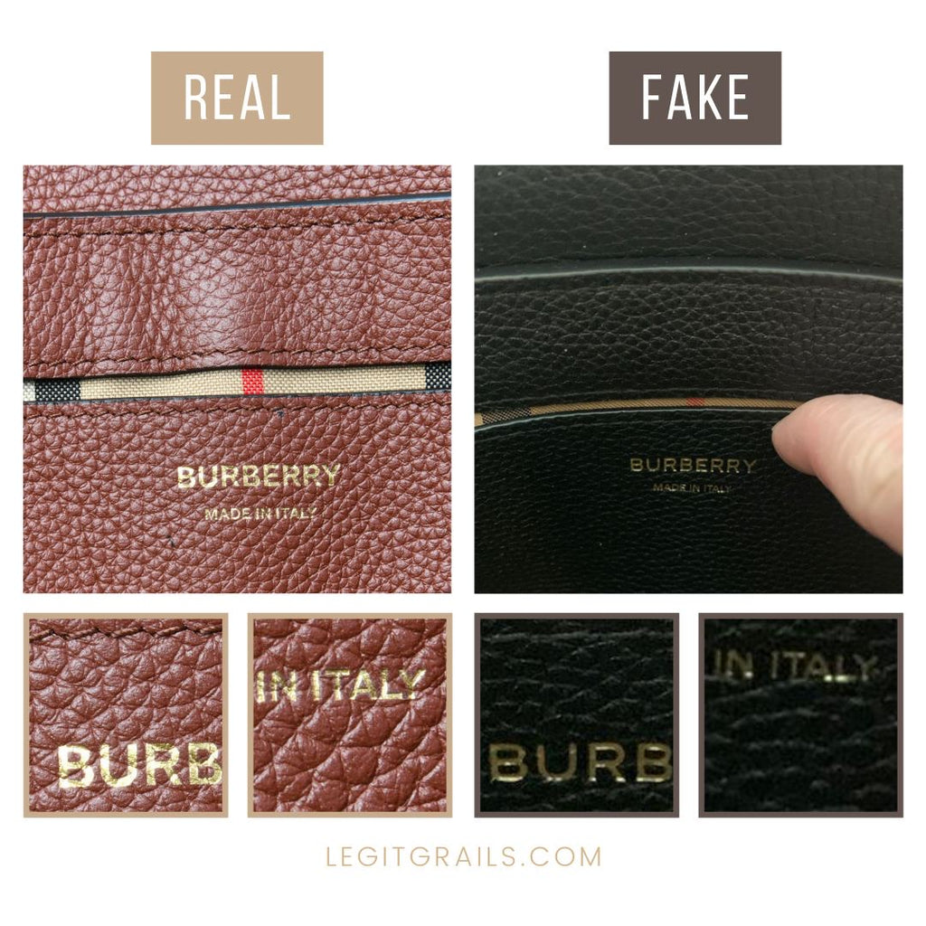 How To Spot Fake Burberry Vintage Crossbody Bag