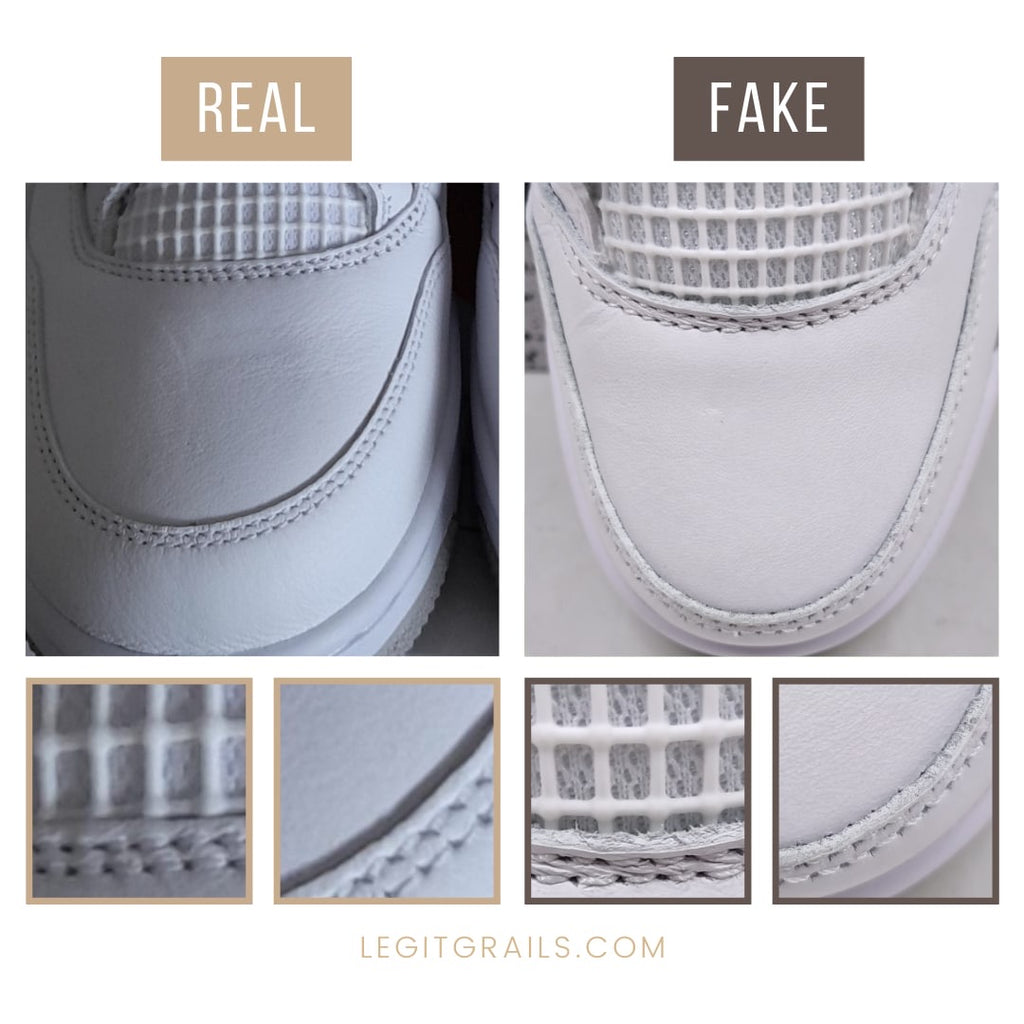 How To Spot Fake Jordan 4 Retro White Oreo Sneakers – LegitGrails