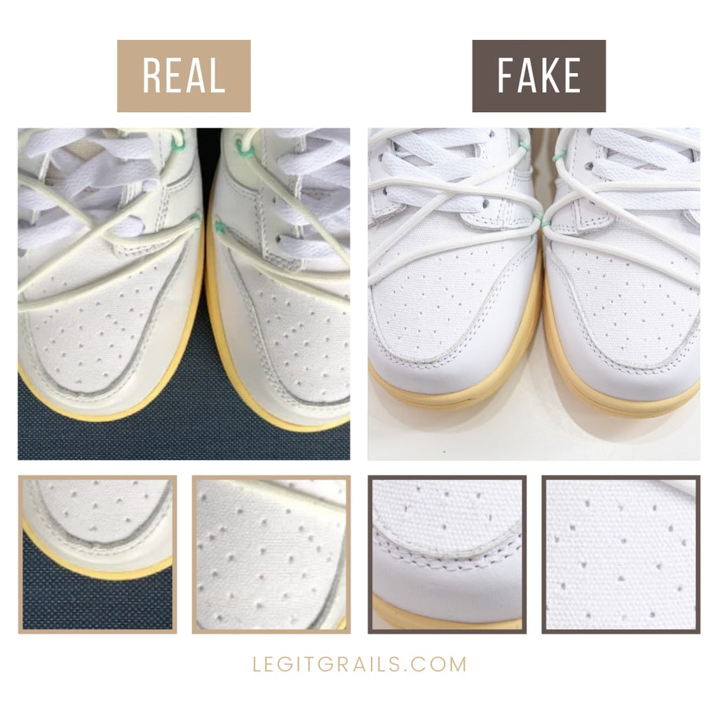 How To Spot Fake Nike Dunk Off-White The 50 Sneakers