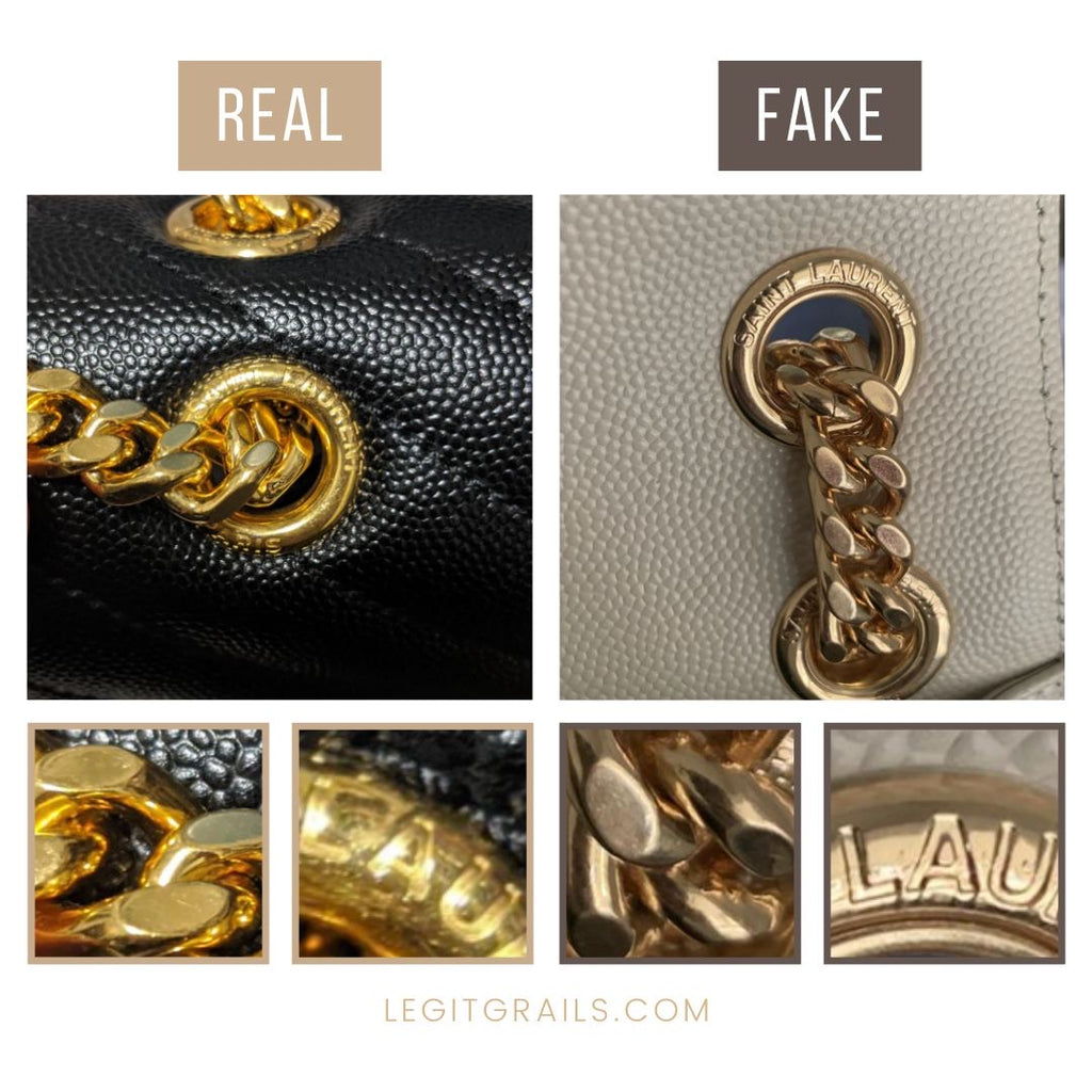 Yves Saint Laurent LouLou Monogram Quilted Chevron — Real Vs Fake YSL Bag  Guide, by Legit Check By Ch