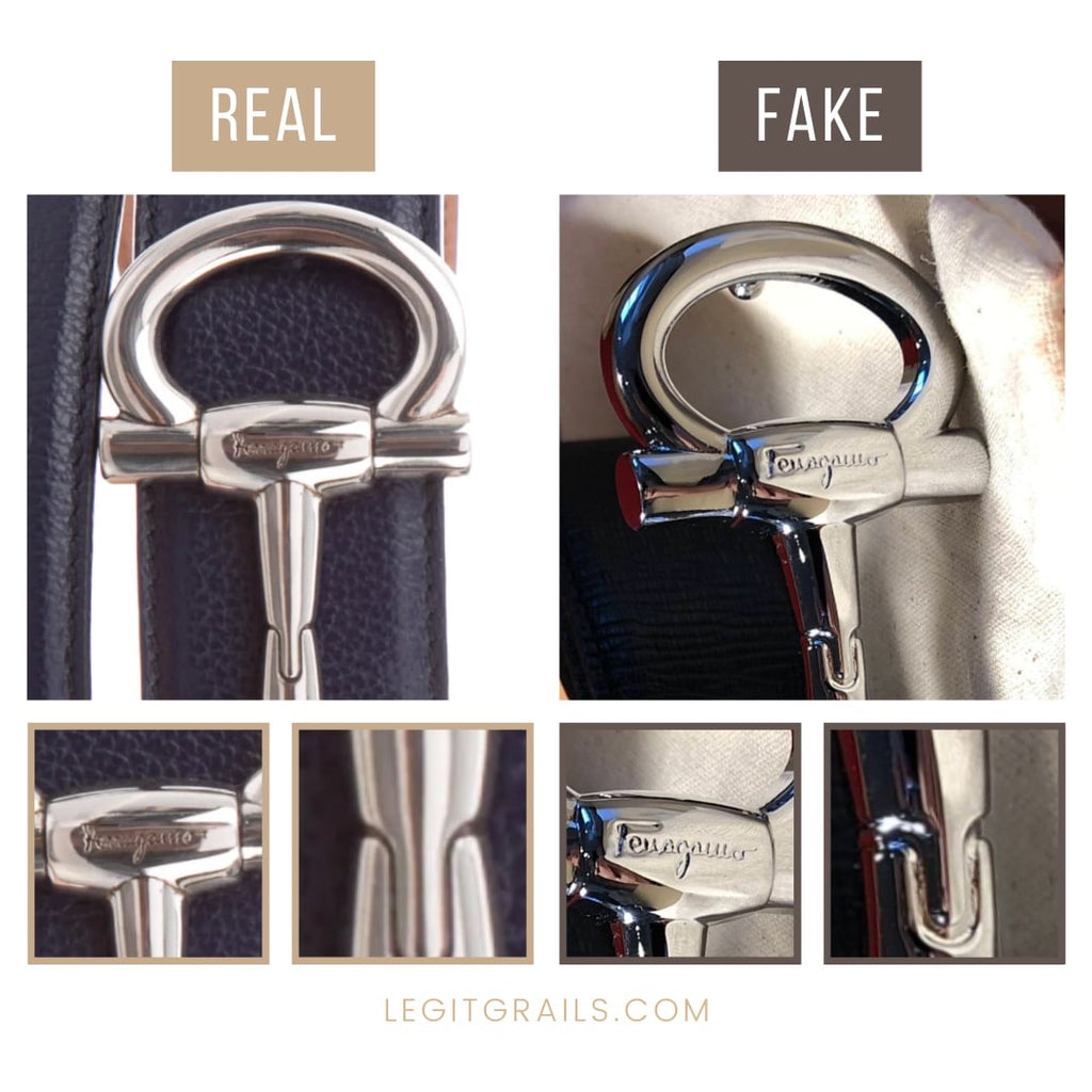 How To Spot Real Vs Fake Salvatore Ferragamo Belt – LegitGrails