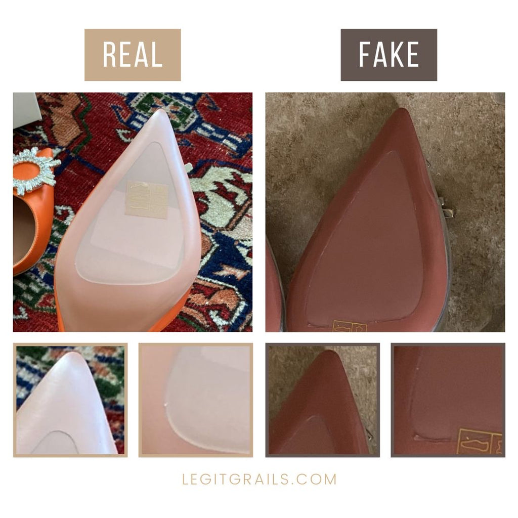 How To Tell If Amina Muaddi Slingback Heels Are Fake