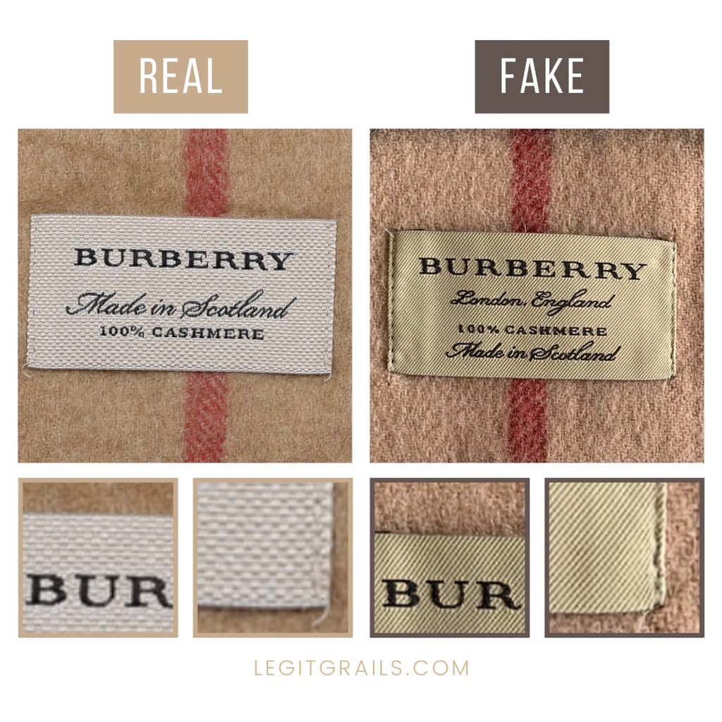 How To Tell If Burberry Scarf Is Fake