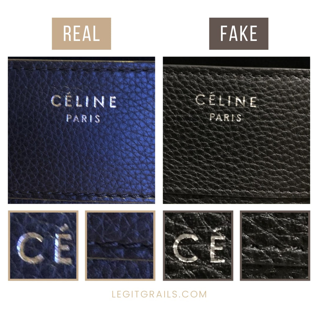 How To Spot Real Vs Fake Celine Luggage Bag – LegitGrails