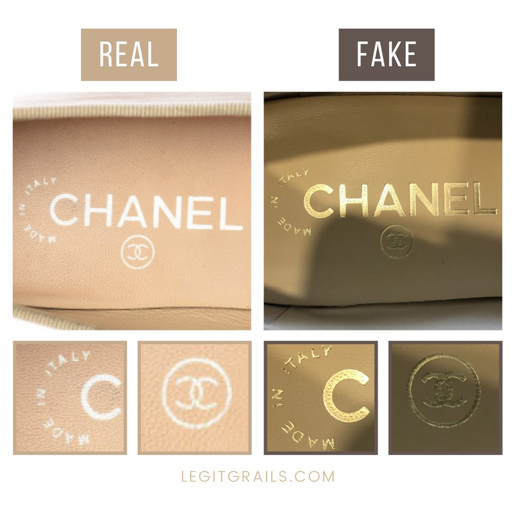 How To Spot Real Vs Fake Chanel Ballet Flats – LegitGrails