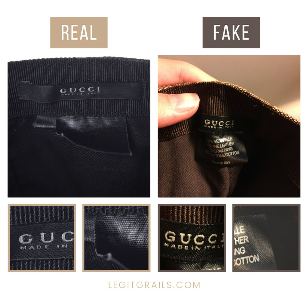 Authentic Vs Replica Gucci GG canvas Cap - How To Spot A Fake