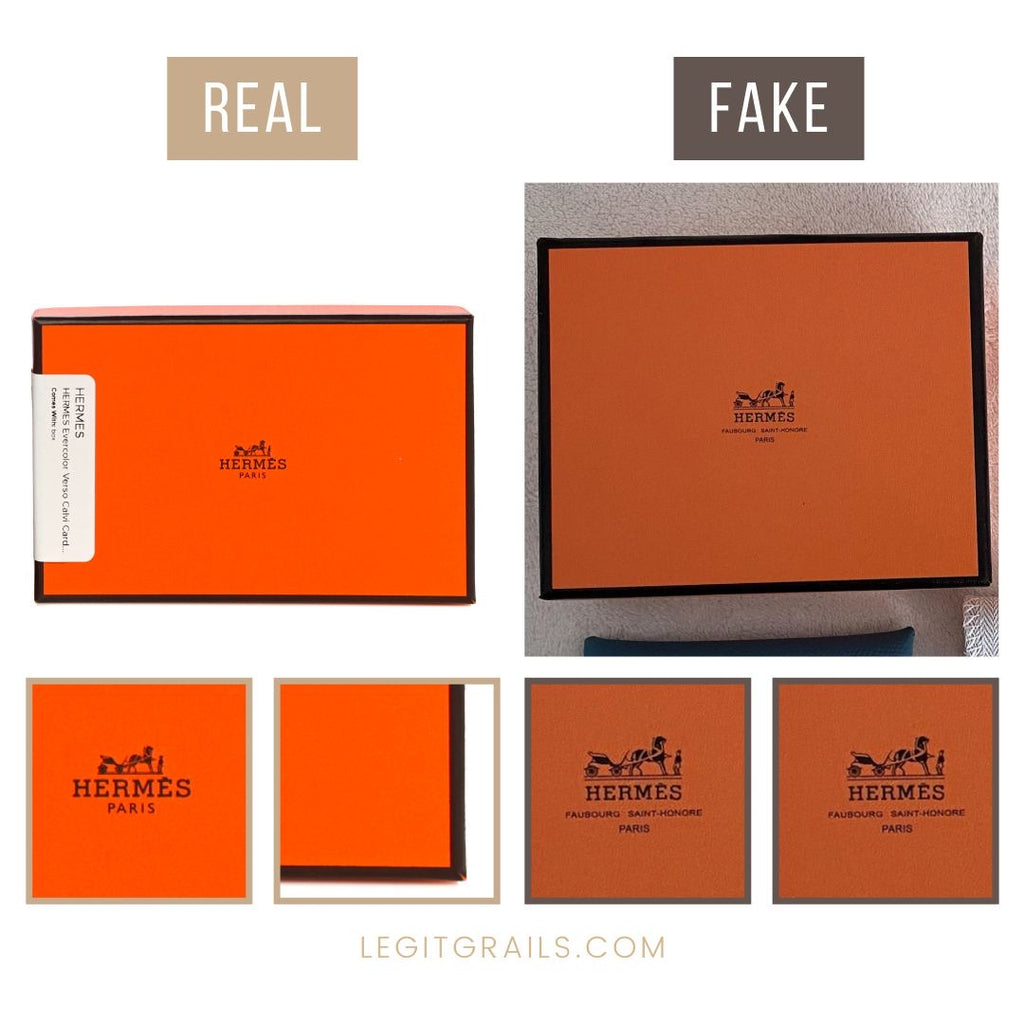 How To Spot Real Vs Fake Hermes Calvi Card Holder – LegitGrails