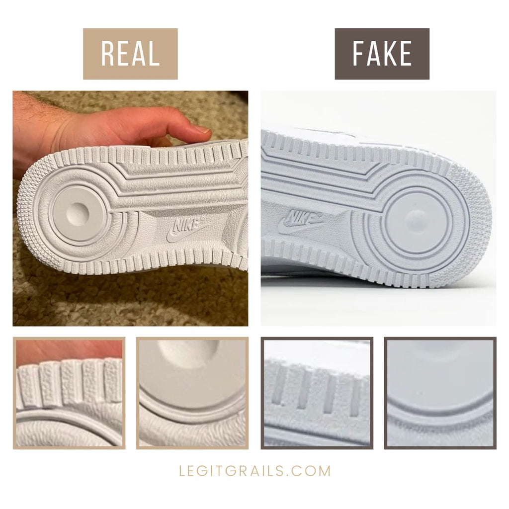 How To Tell If Nike Air Force 1 Low White Sneakers Are Fake