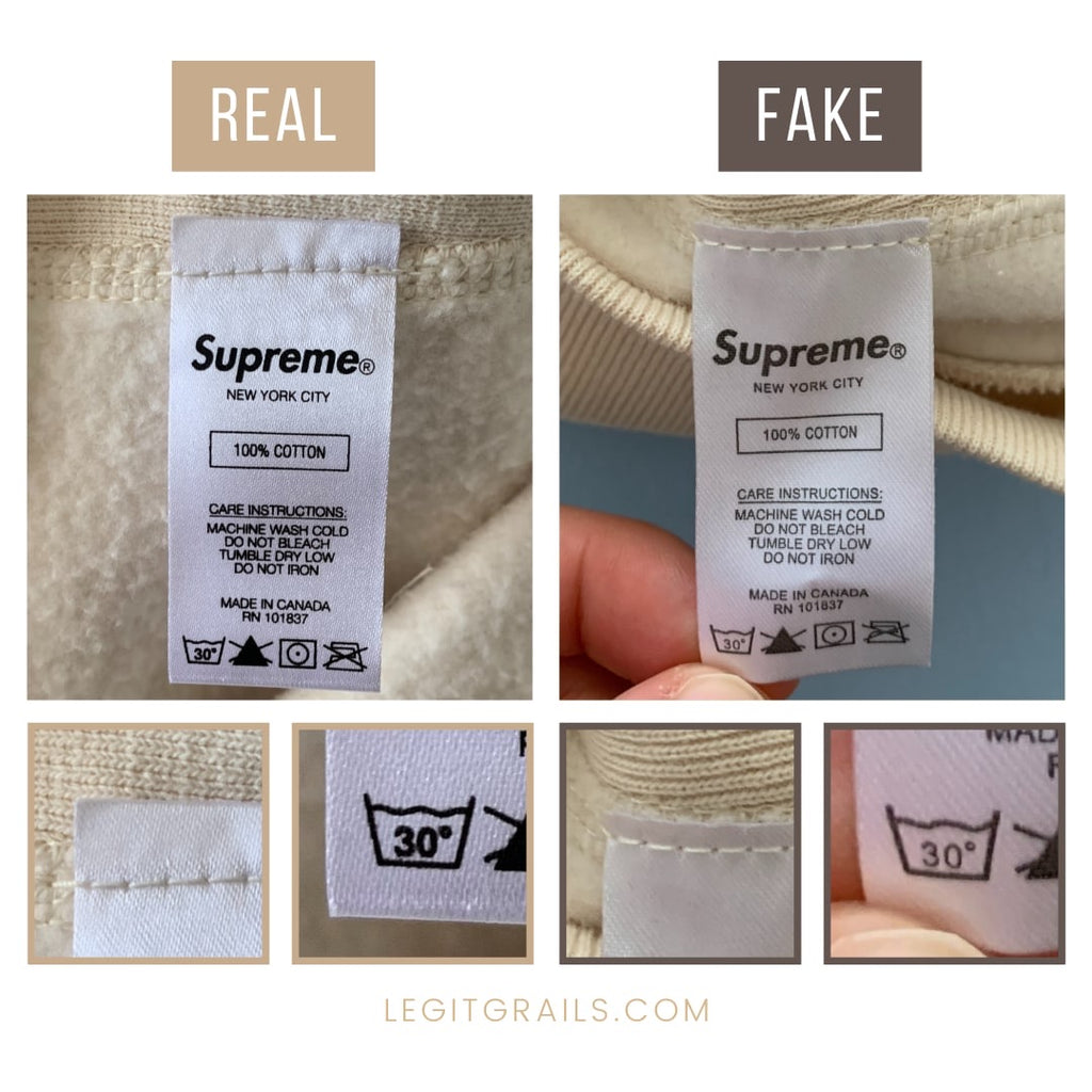 supreme wash tag legit check