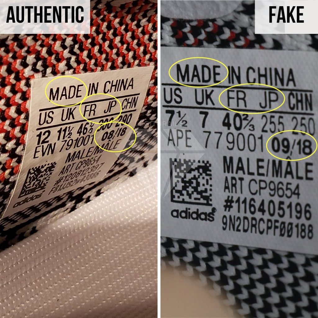 yeezy 350 size tag