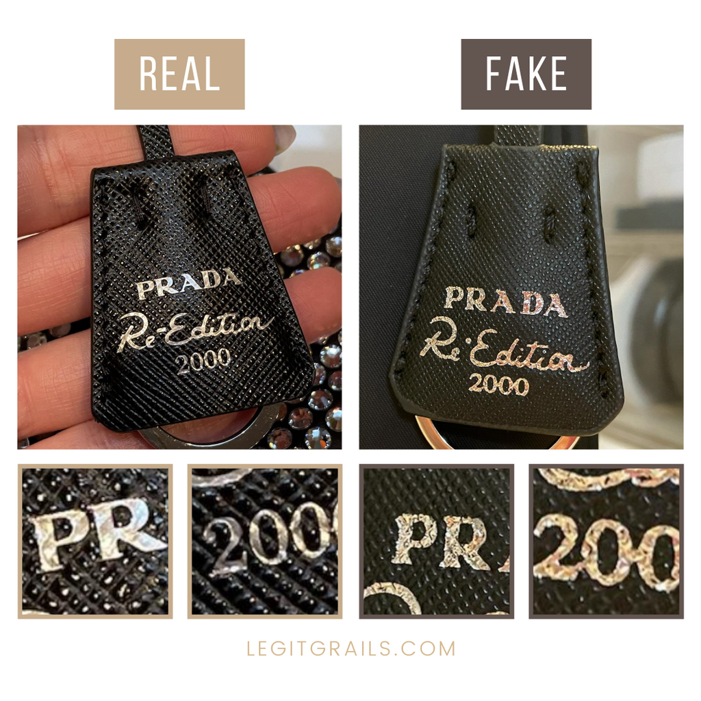 How to Spot a Fake Prada Bag: Up Close to the Mini Re-Edition 2000 -  Academy by FASHIONPHILE