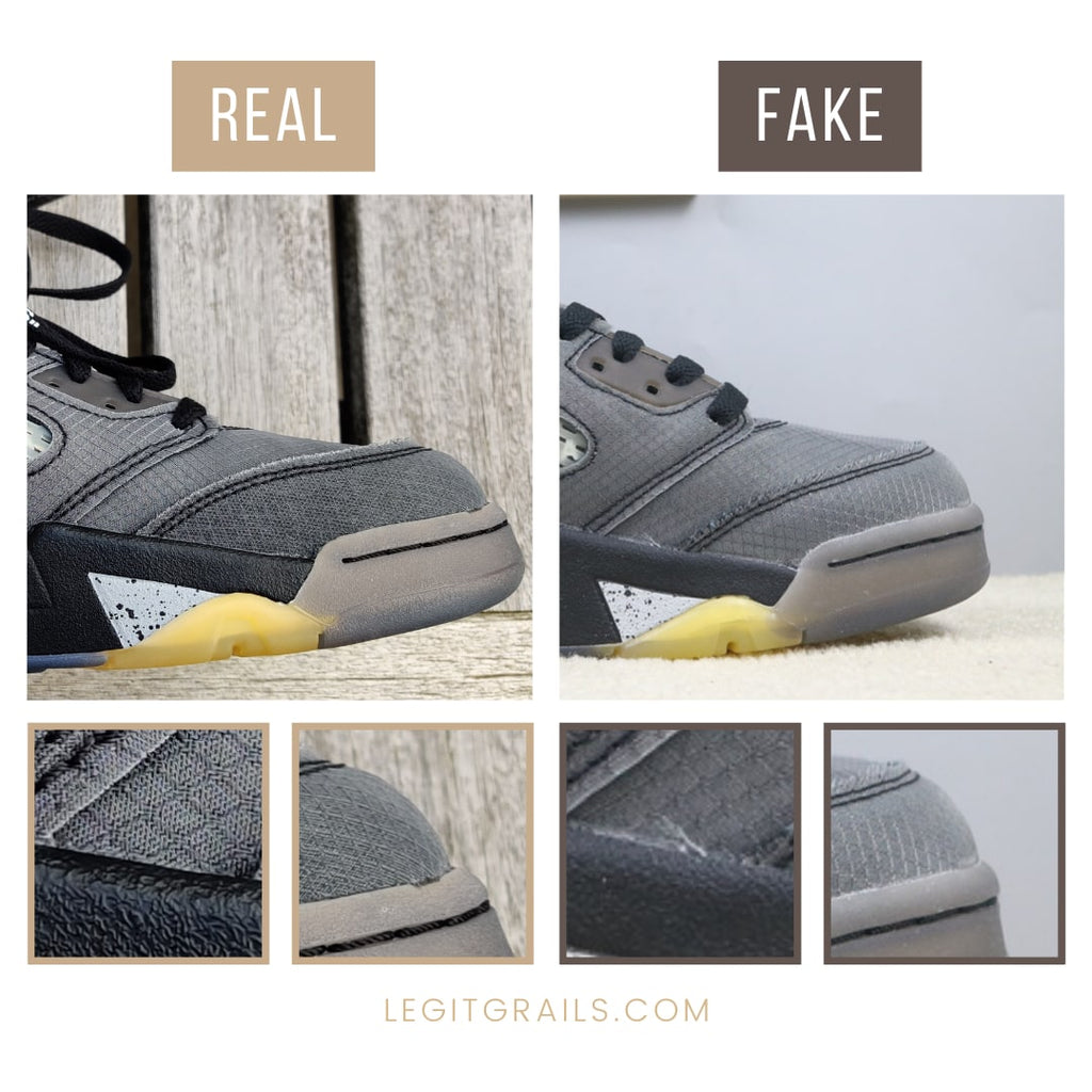 how to tell if off white jordan 5 are fake
