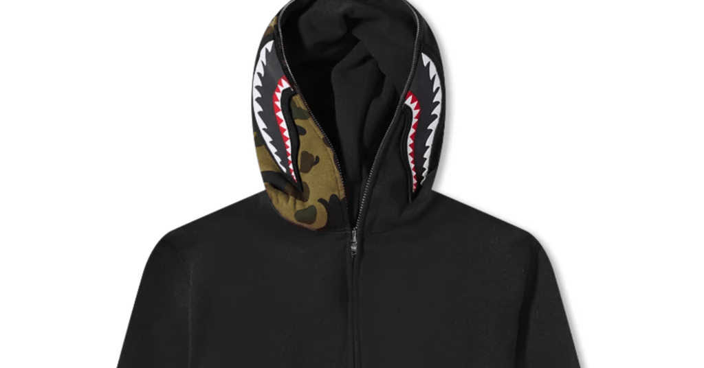 bape shark hoodie